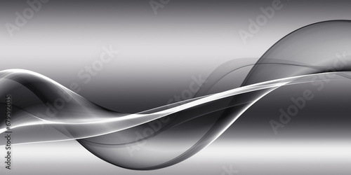 Gray Silver wave abstract background