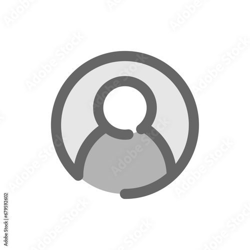 Blank image, no profile picture concept illustration flat design with line vector. simple icon