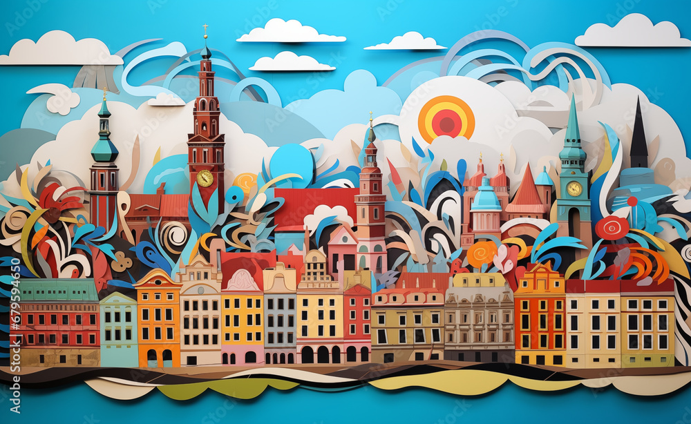 Poland in Paper: A Vibrant Collage of Culture and Charm