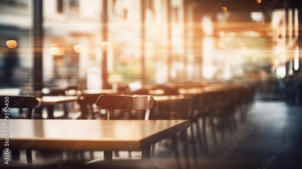 abstract blur coffee shop cafe and restaurant for background 