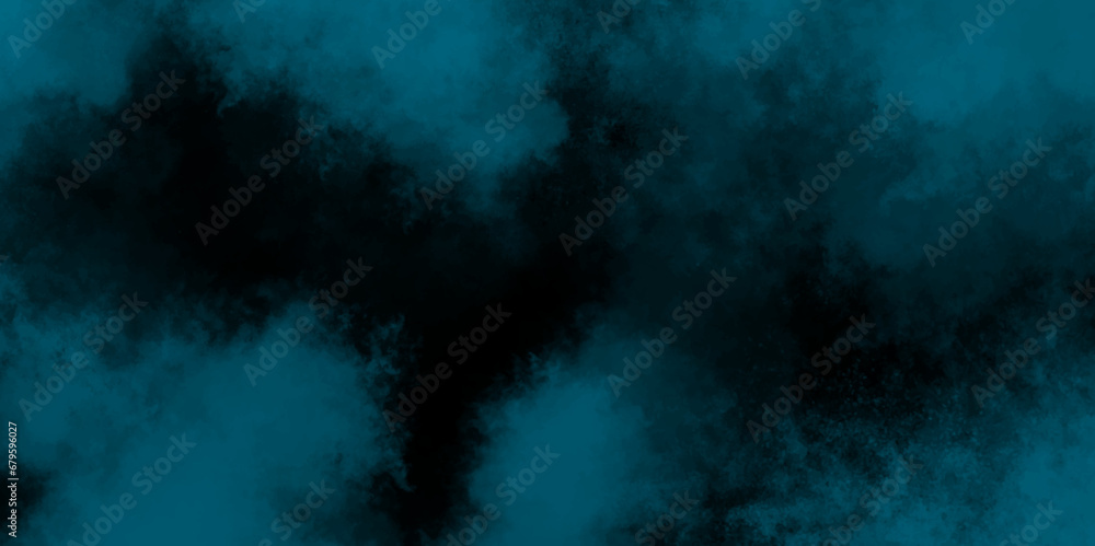 Teal background with clouds, dark teal grunge texture with grainy Light ink canvas for modern creative grunge design Watercolor on deep dark teal paper background vivid textured aquarelle painted