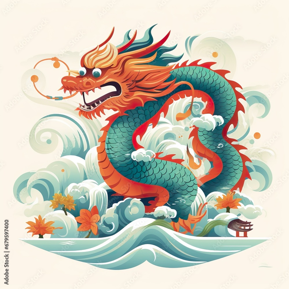 chinese new year dragon illustration chinese new year dragon illustration