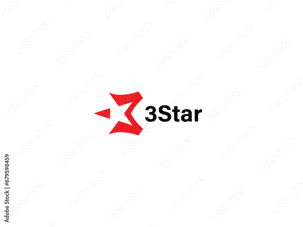 3 star icon design, three star illustration, and 3 star logo design 3 star icon design, three star illustration, and 3 star logo design