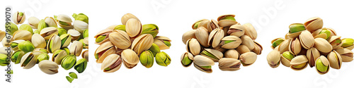 Pistachios Hyperrealistic Highly Detailed Isolated On Transparent Background Png File