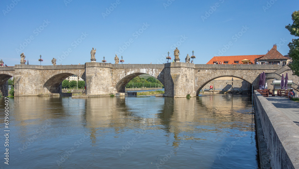 Old Main Bridge in Wuerzburg