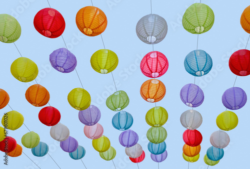 Colorful paper lanterns