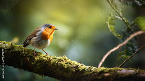 Curious robin bird © Little