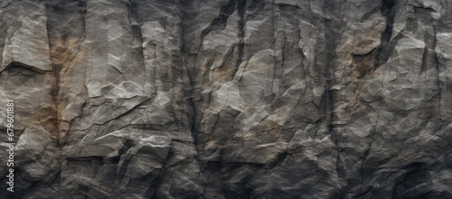 A Majestic Rock Formation Crowned by Towering Trees Created With Generative AI Technology