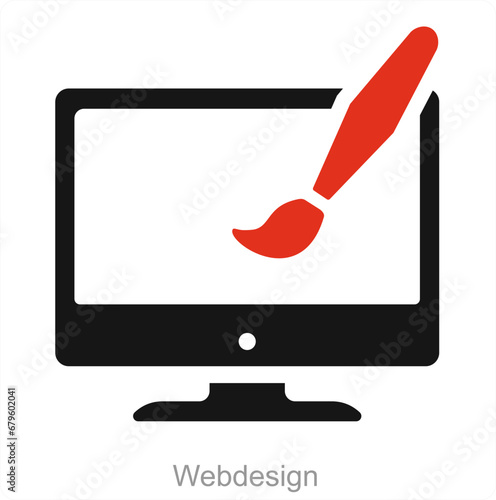 Webdesign and web icon concept 