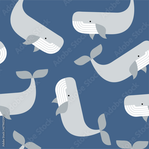 Cute animals winter pattern