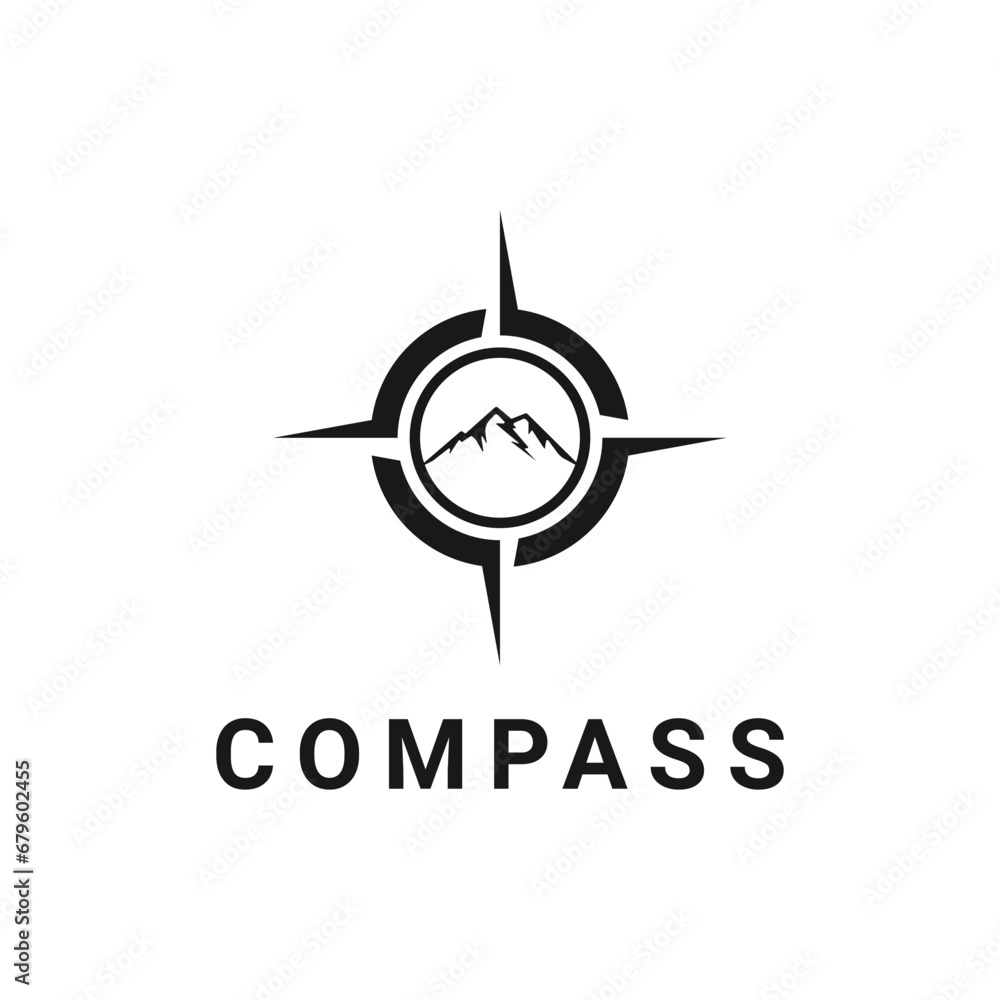 Compass mountain outdoor logo design ideas Compass mountain outdoor logo design ideas