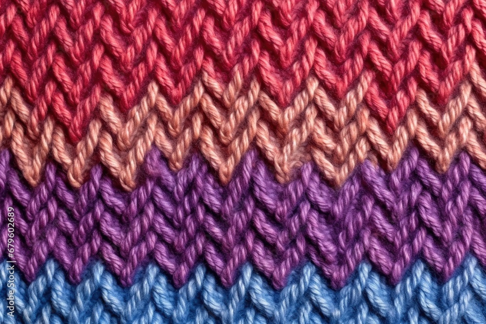 macro shot of a knit woolen fabric