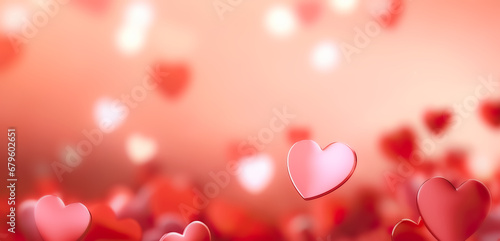 hearts background for valentine day celebration