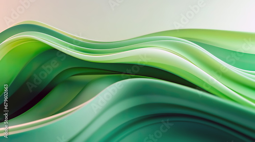 green smooth flowing abstract background wallpaper
