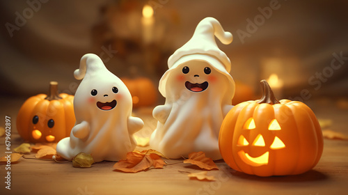 Cute Halloween Pumpkins © Little