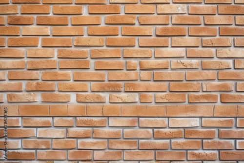 freshly constructed clean brick wall