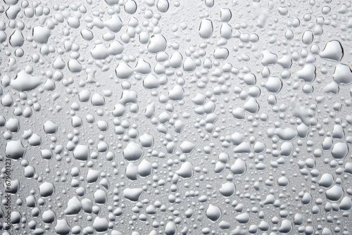 condensation bubbles on a cold glass of water