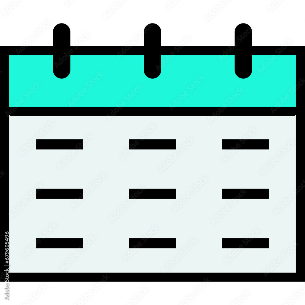 Obraz premium Calendar Flat Icon