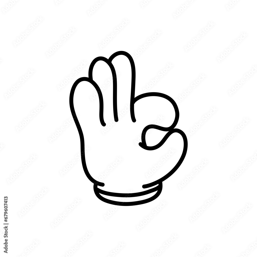 groovy comic hand vector. Collection of cartoon character hands groovy comic hand vector. Collection of cartoon character hands