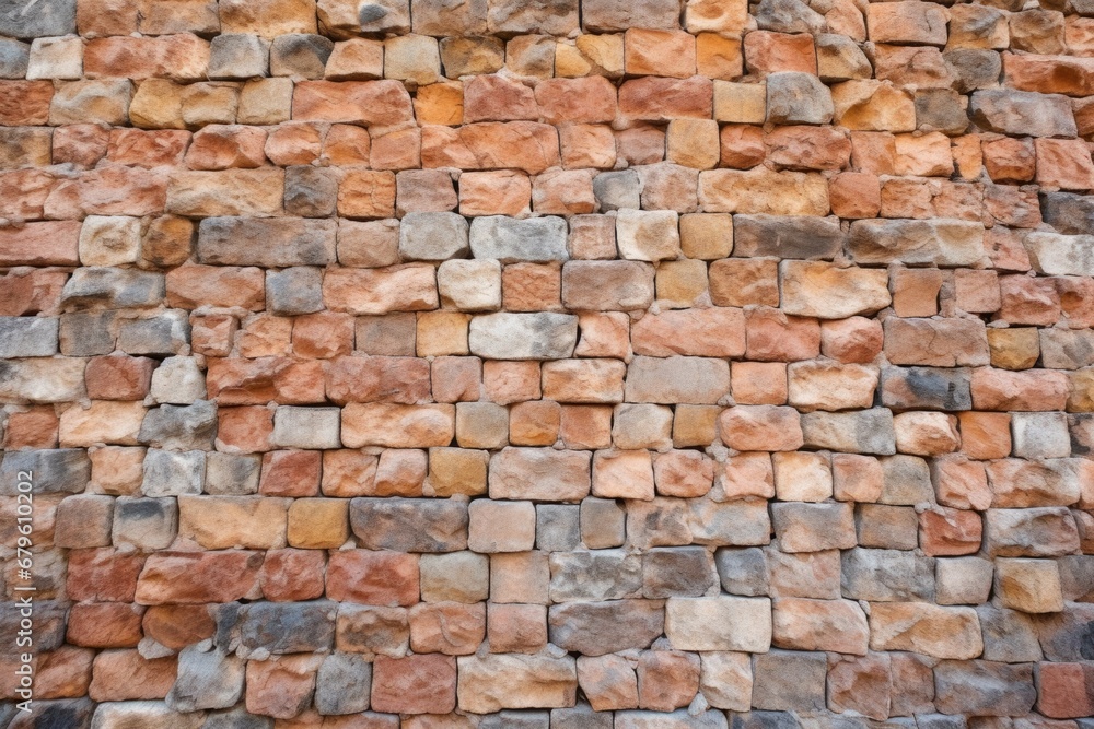 extreme close-up of a brick wall