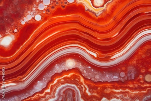 detailed texture of a carnelian agate photo