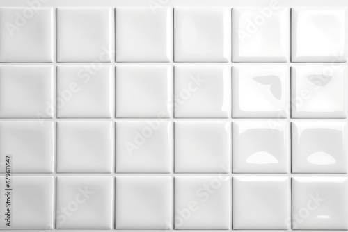 white glossy ceramic tiles with subtle texture