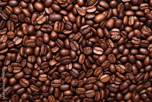 focus on oil sheen on dark roast beans