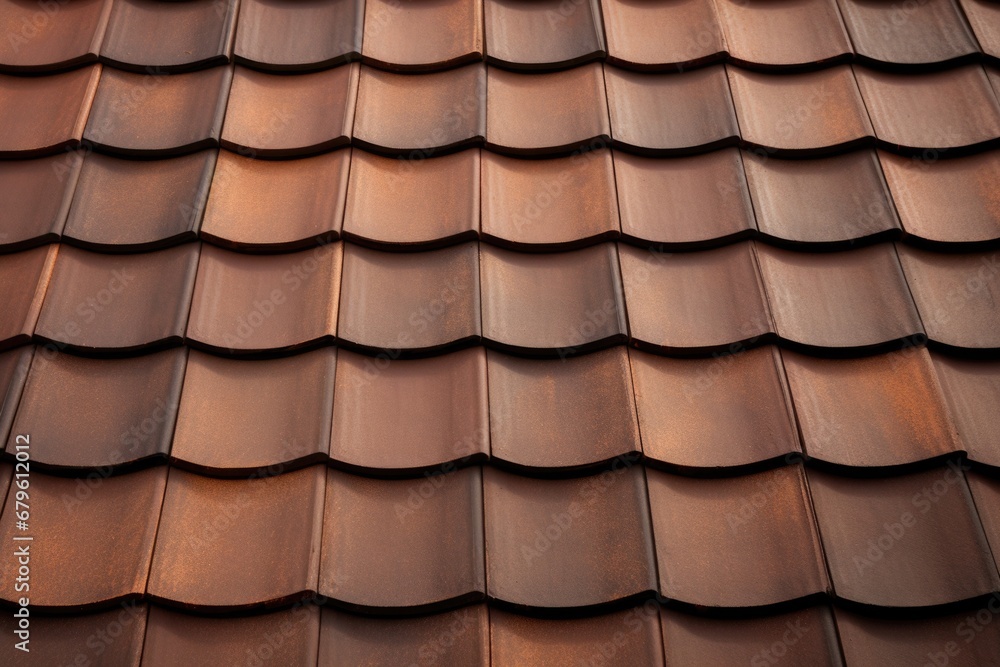 detail shot of gambrel roof tiles texture