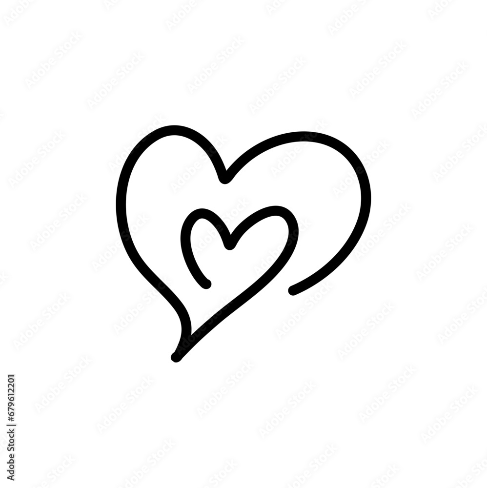 hand drawn heart. Handdrawn rough marker heart hand drawn heart. Handdrawn rough marker heart