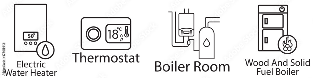 Smart home systems line icons. Editable stroke. For website marketing design, logo, app, template, ui, etc. Vector illustration. Smart home systems line icons. Editable stroke. For website marketing design, logo, app, template, ui, etc. Vector illustration.