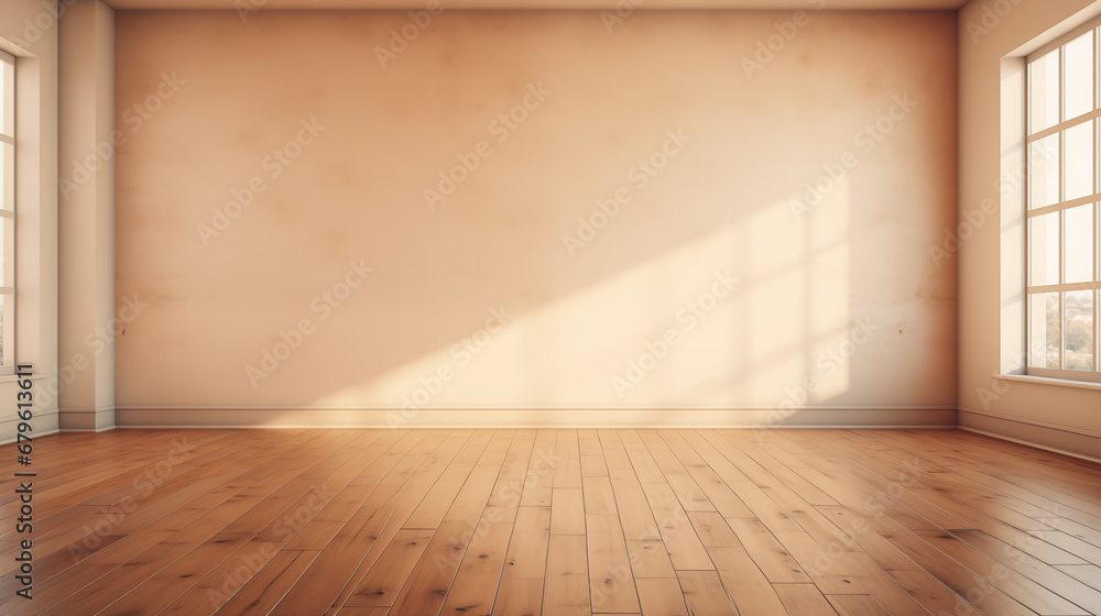 empty room with wooden floor empty room with wooden floor