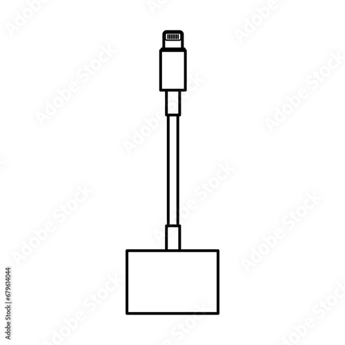 Adaptor Converter Icon For Logo And More