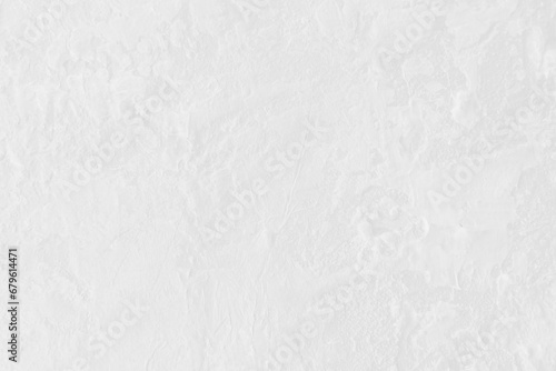 White rough texture with white painting brushstrokes. Light gray paint textures for Christmas banner background with snow effects. White color for cosmetic label backdrop. photo