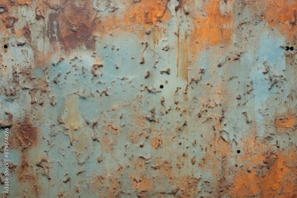 old metal surface with fresh rust spots