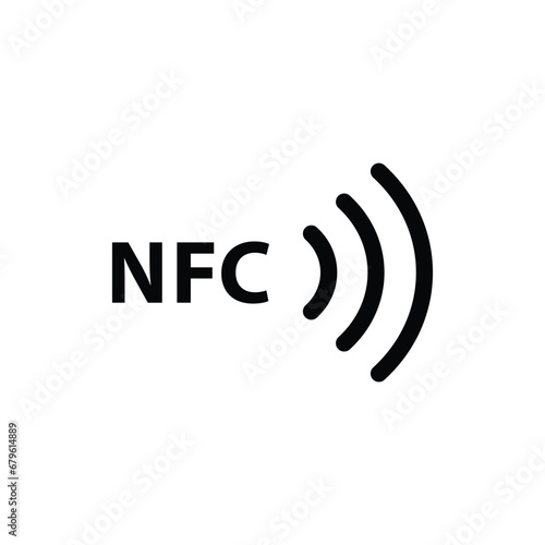 nfc icon vector wireless pay payment photo