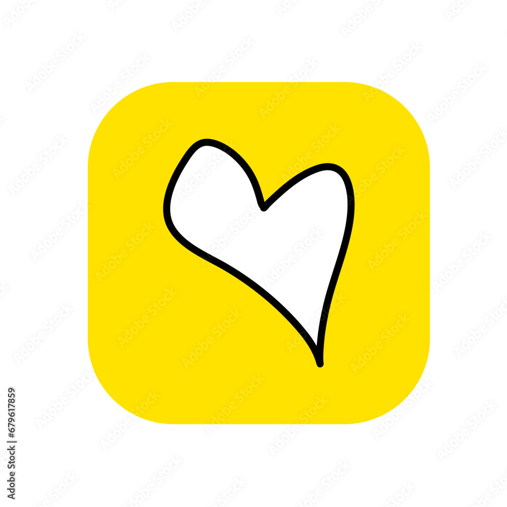 Heart Emoji. Vector illustration 