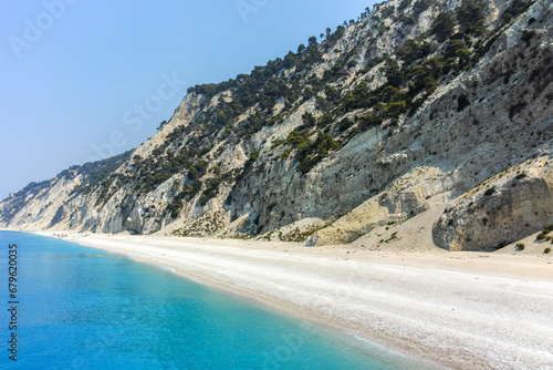 Coastline of Lefkada, Ionian Islands, Greece © hdesislava