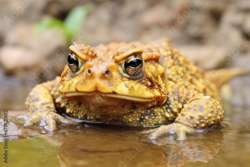 lethargic, disoriented toad indicative of toxicosis photo