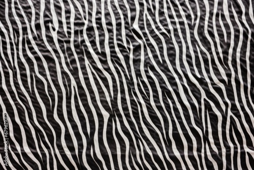 close shot of cowhide for a black and white pattern