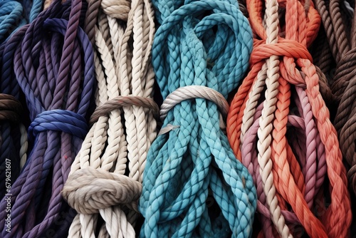 image of a variety of nautical ropes