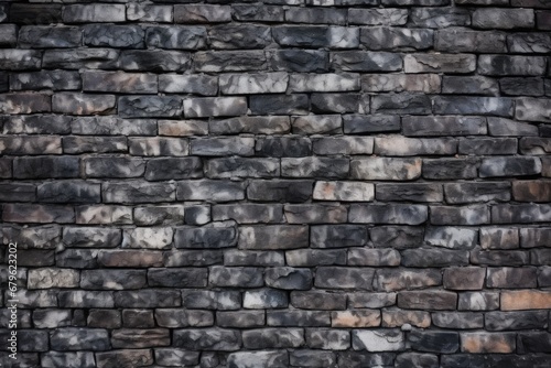 picture of a rough black brick wall