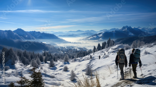 Winter in the swiss alps, Schweiz, Switzerland.