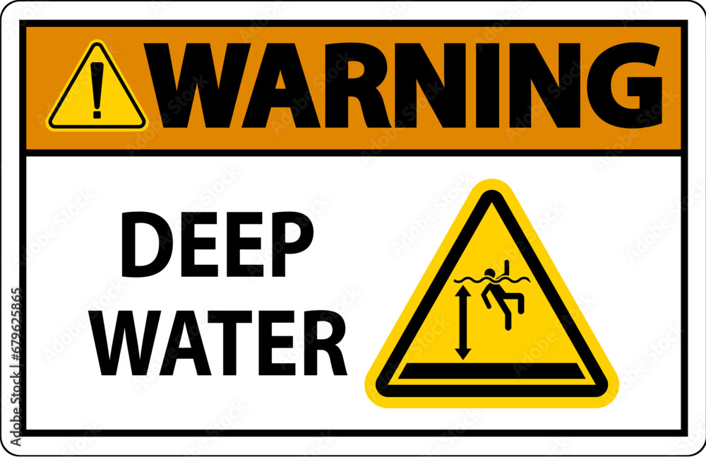 Warning Sign Deep Water Warning Sign Deep Water