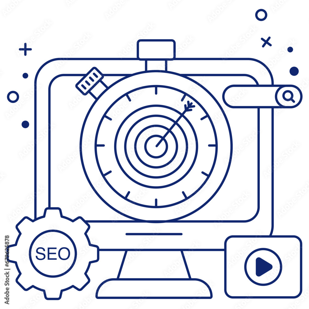 Modern design icon of seo target
Modern design icon of seo target