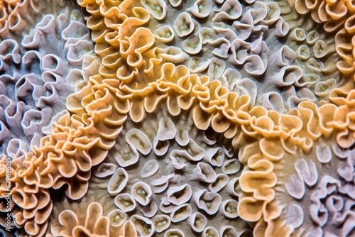 close-up detail of a horn coral