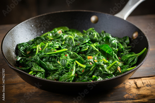 Garlic Infused Spinach Delight