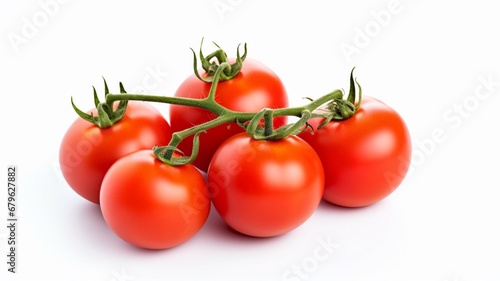 Tomatoes high quality with white background high Ai generated art