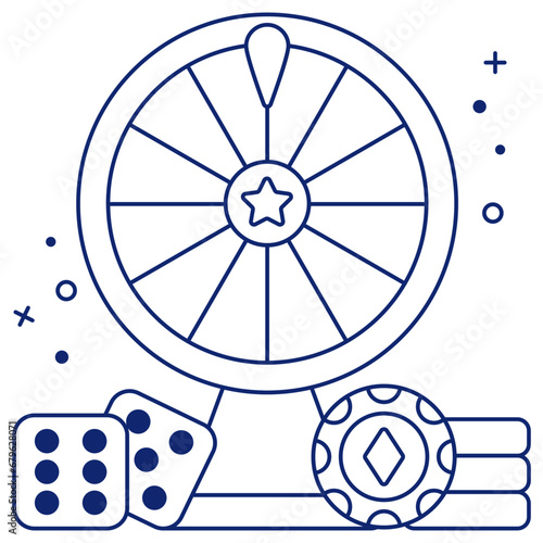 Premium download icon of fortune wheel 

