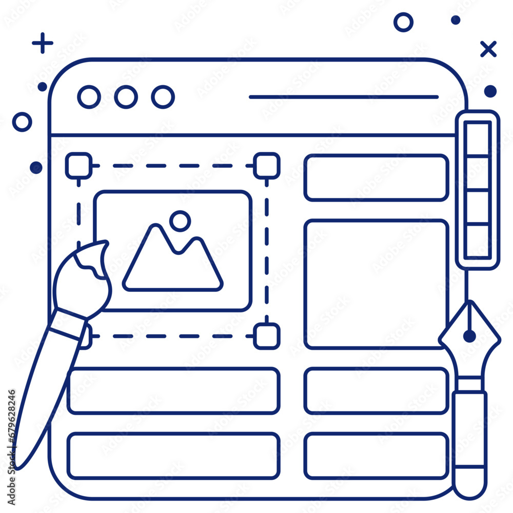 An icon design icon of graphic design 

