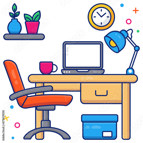 Premium download icon of workroom 

